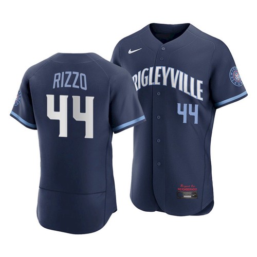 Men's Chicago Cubs #44 Anthony Rizzo 2021 Navy City Connect Stitched Jersey Men's Chicago Cubs #44 Anthony Rizzo 2021 Navy City Connect Stitched Jersey